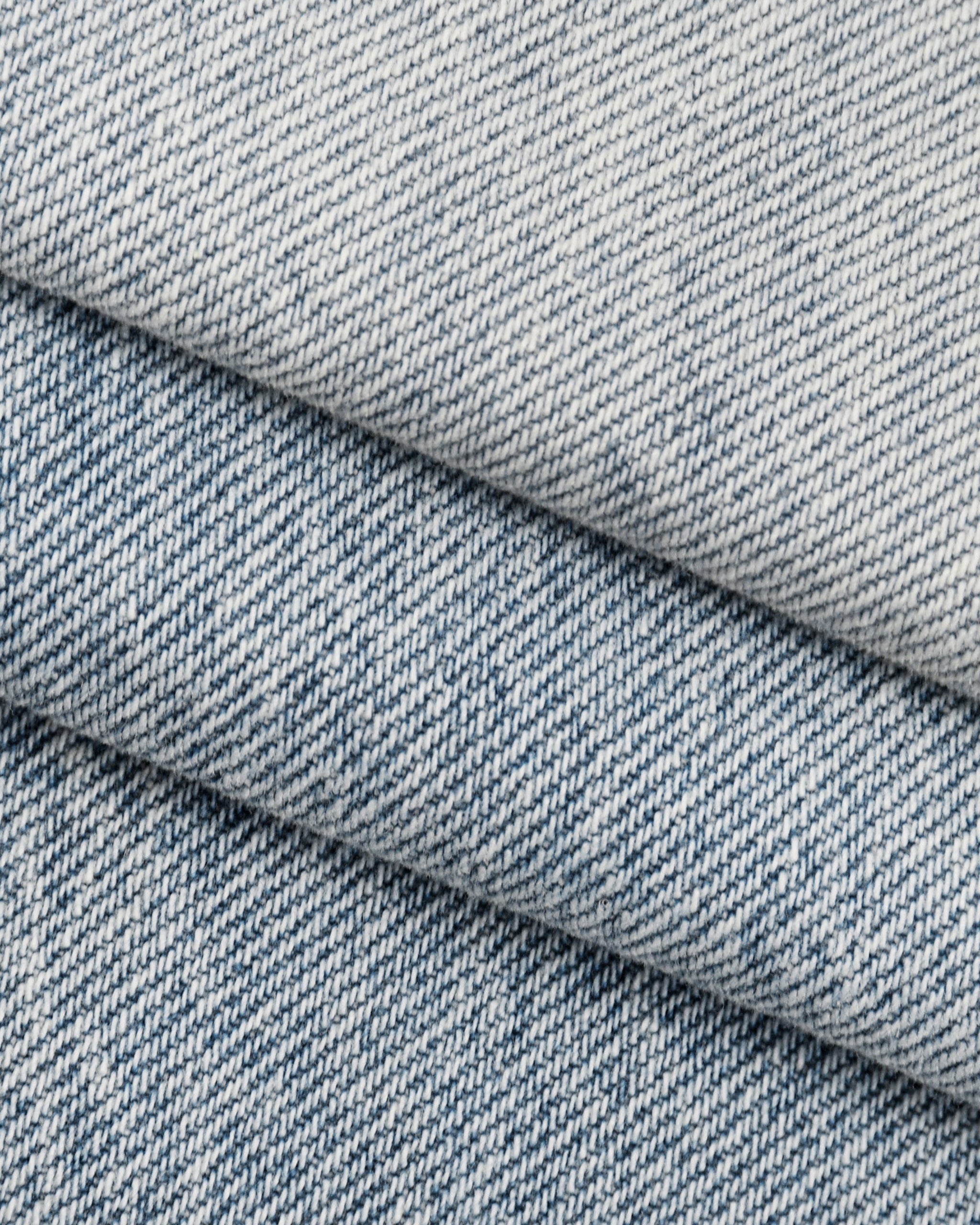 Close-up of denim fabric with a subtle pattern