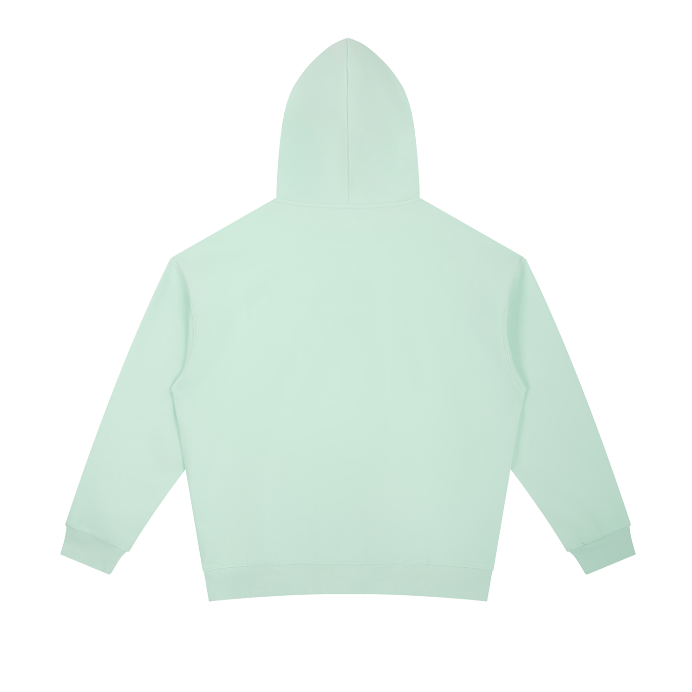 Light green hoodie on a white background