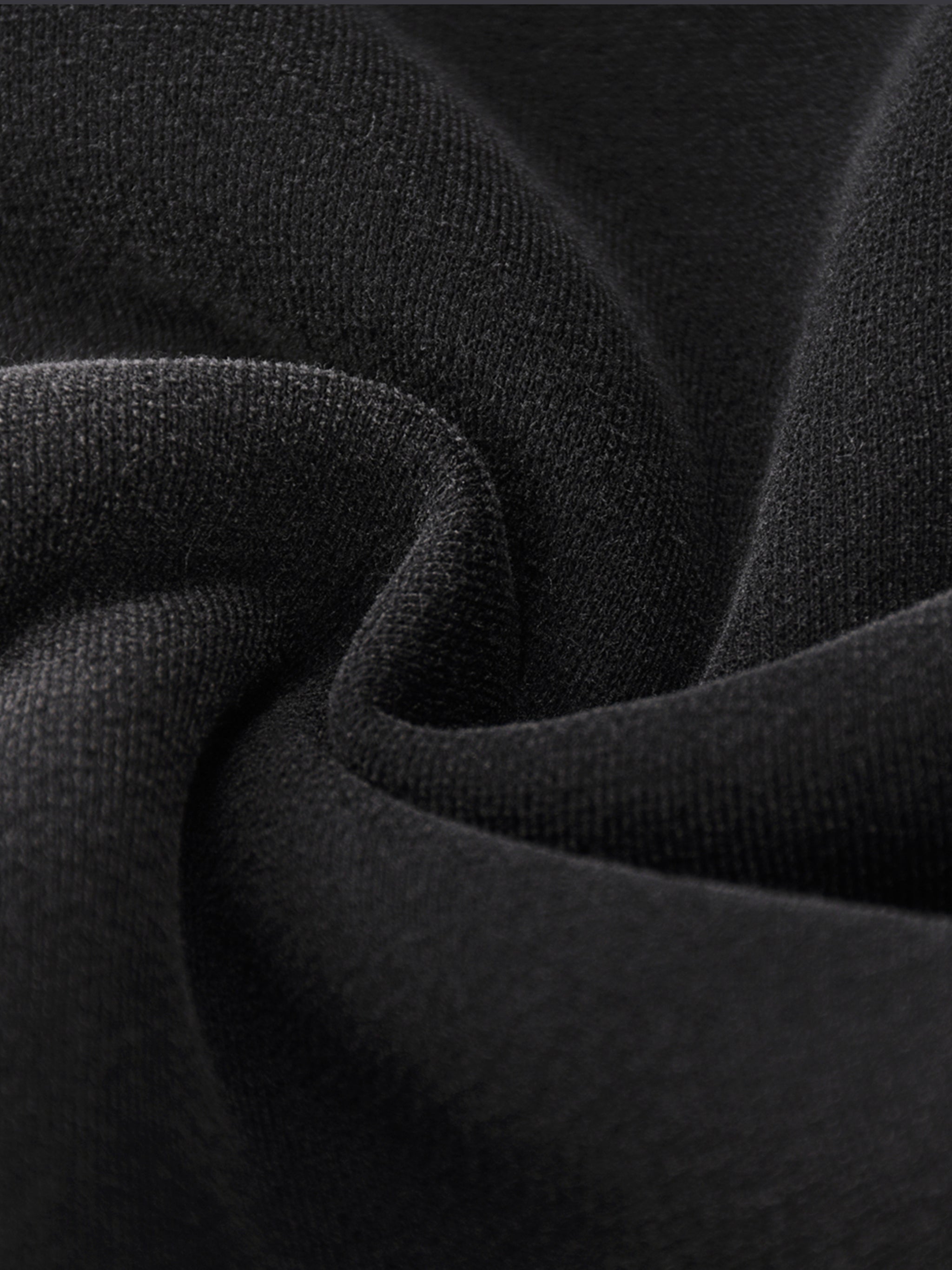 Close-up of black fabric with a textured pattern