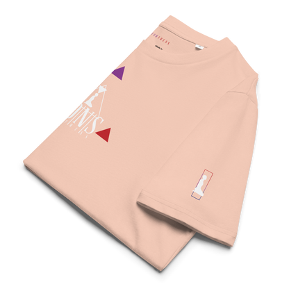 Dons Fortress Bethany Tee in Pastel Peach Folded