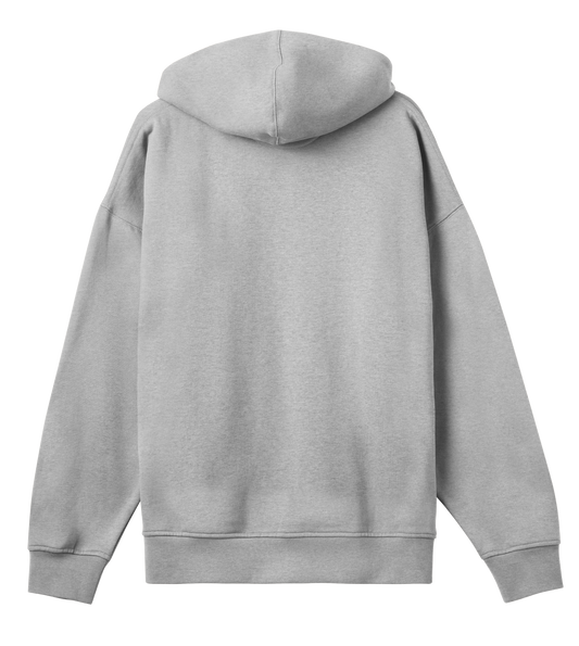 Dons Fortress Box Hoodie in Grey Melange Back