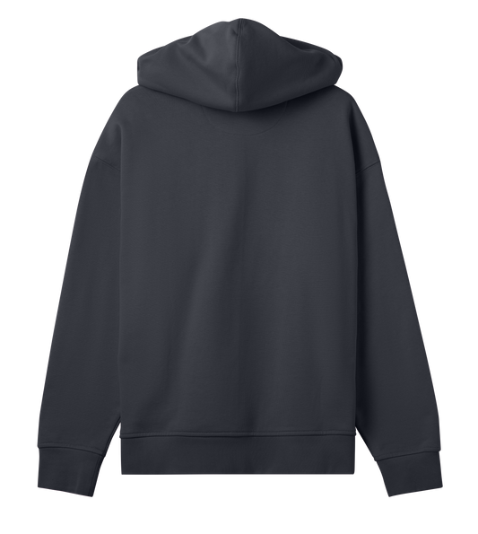 Dons Fortress Box Hoodie in Off-Black Back Womens