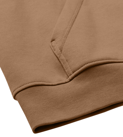 Dons Fortress Box Hoodie in Toffee Brown Detail