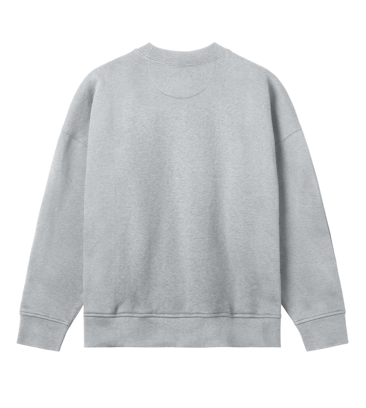 Dons Fortress Box Pullover in Grey Melange Back Womens