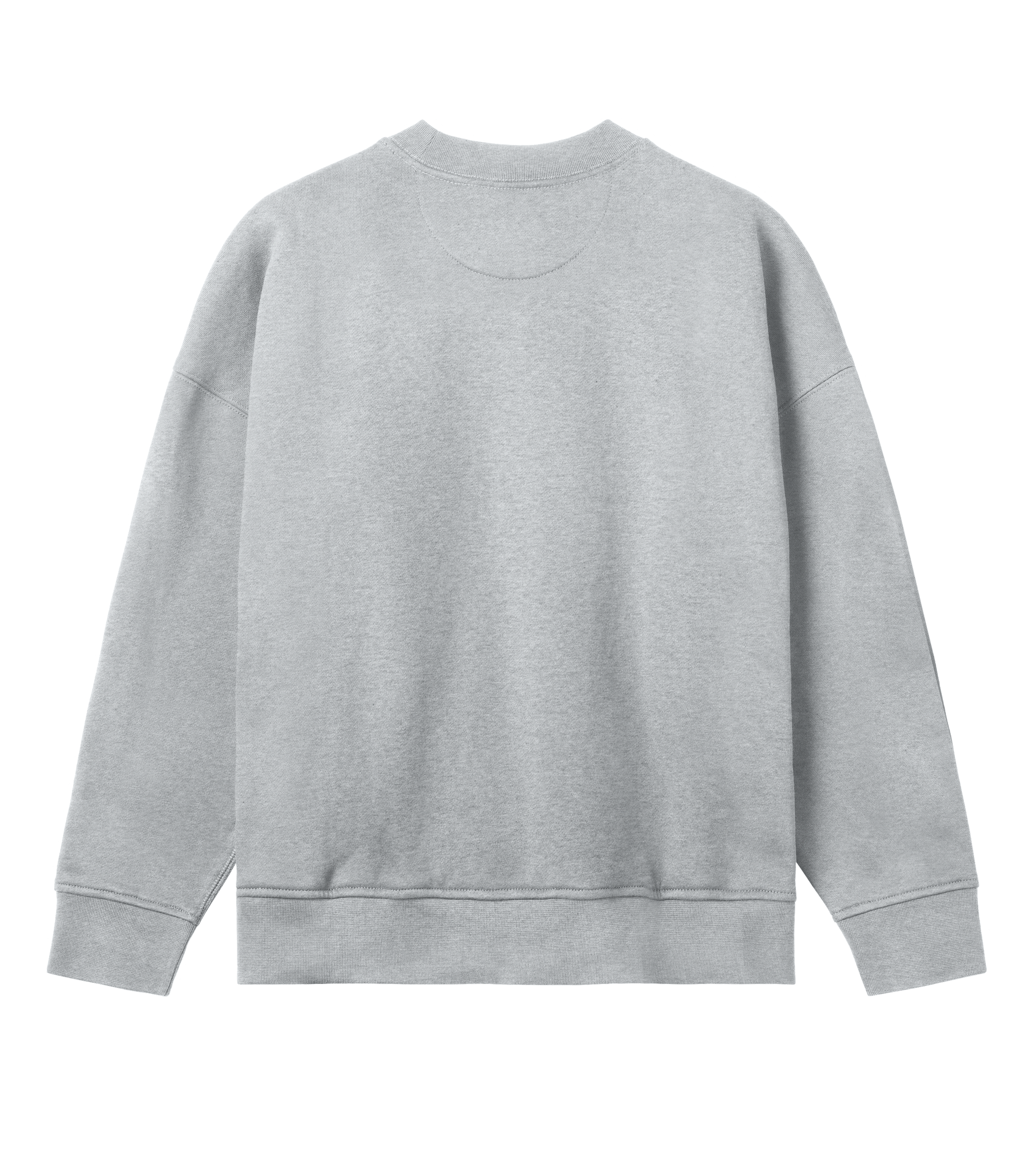 Dons Fortress Box Pullover in Grey Melange Back Womens