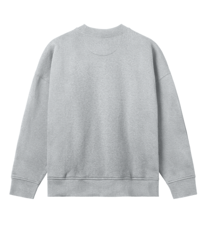 Dons Fortress Box Pullover in Grey Melange Back Womens