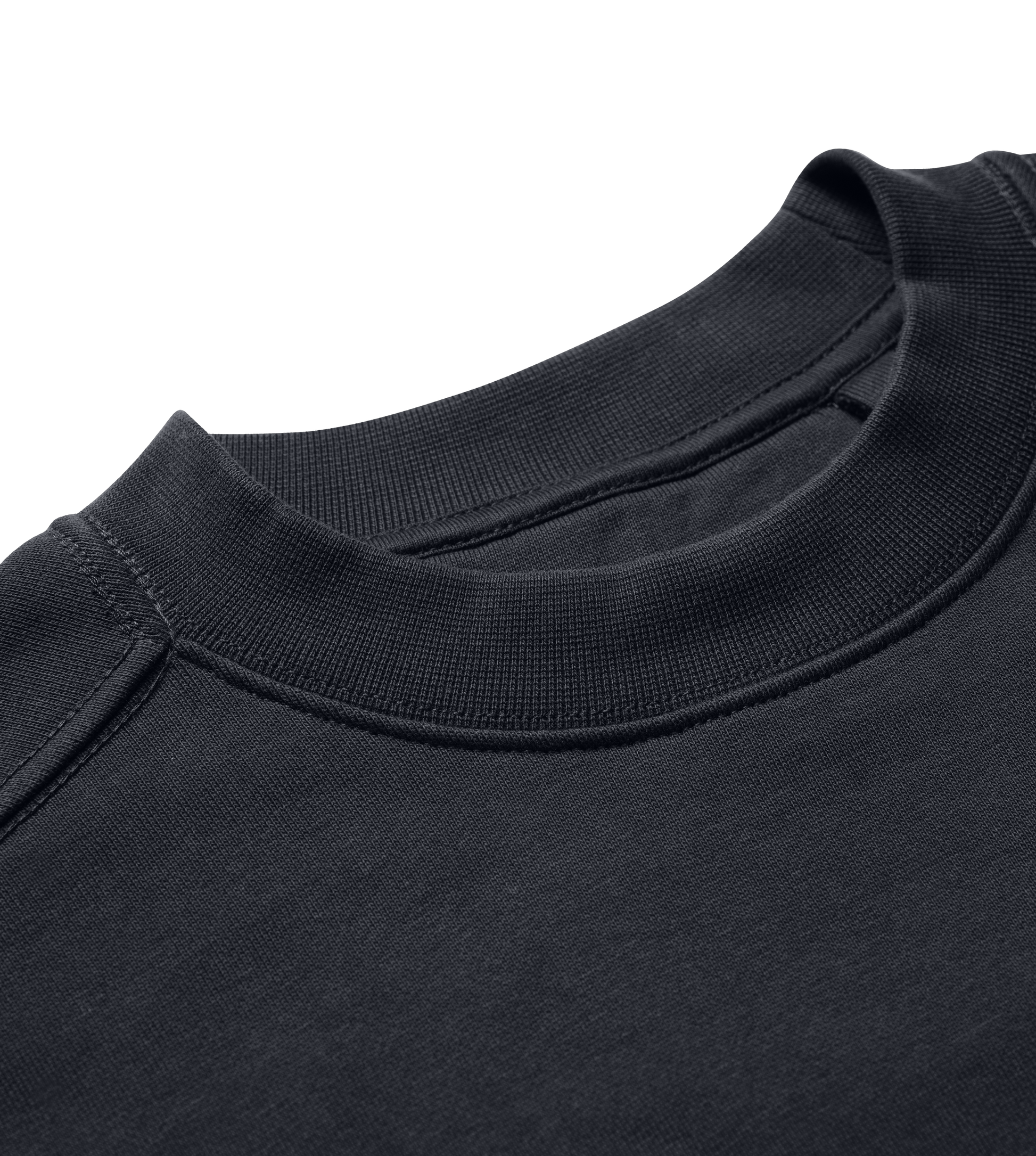 Dons Fortress Box Pullover in Off Black Detail Womens