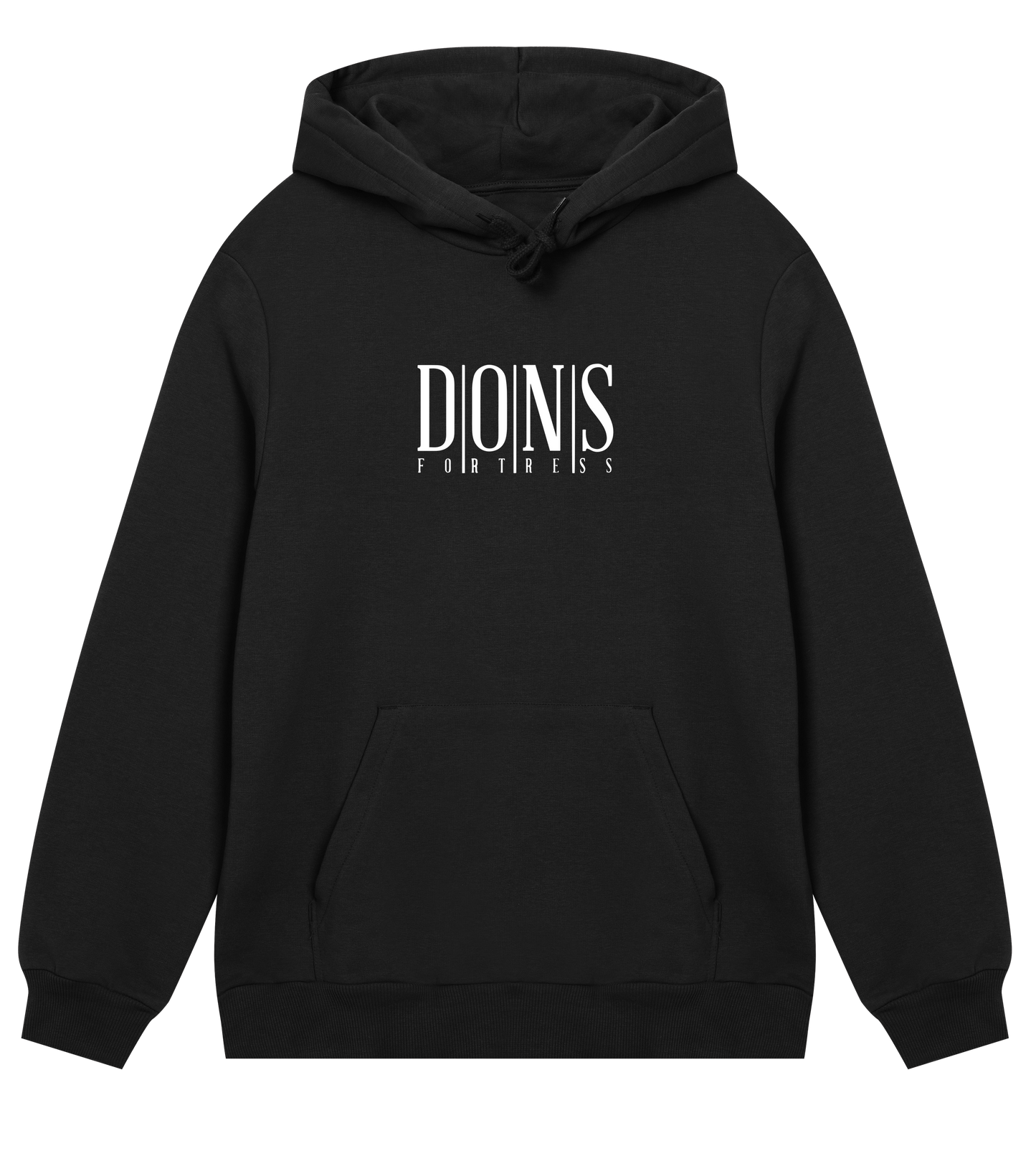 Dons Fortress Classic Principal Hoodie in Black Front