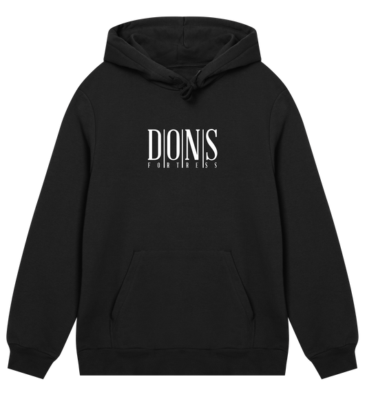 Dons Fortress Classic Principal Hoodie in Black Front