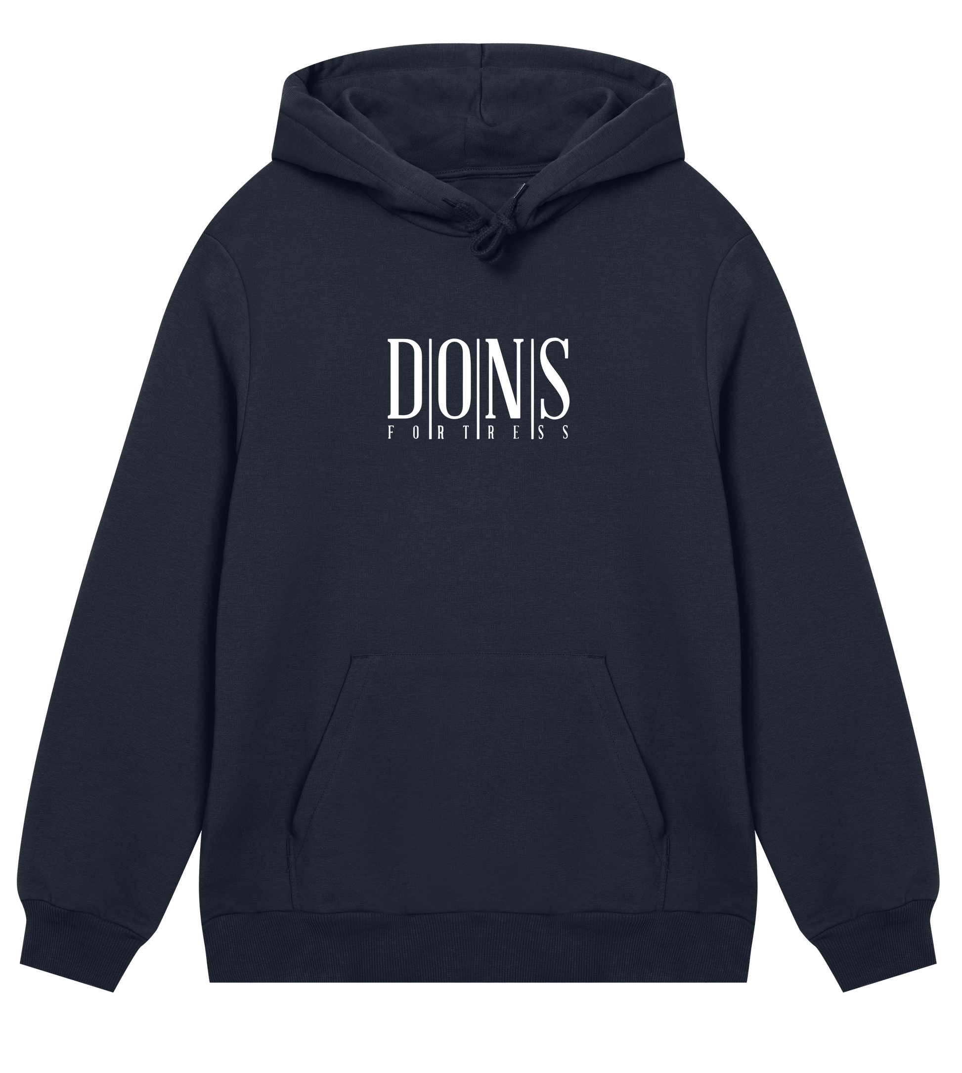 Dons Fortress Classic Principal Hoodie in Dark Blue Front