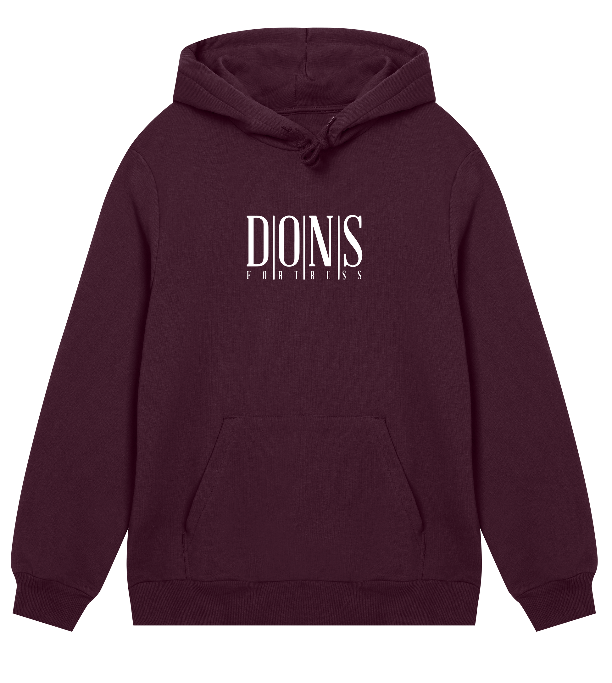 Dons Fortress Classic Principal Hoodie in Maroon Front
