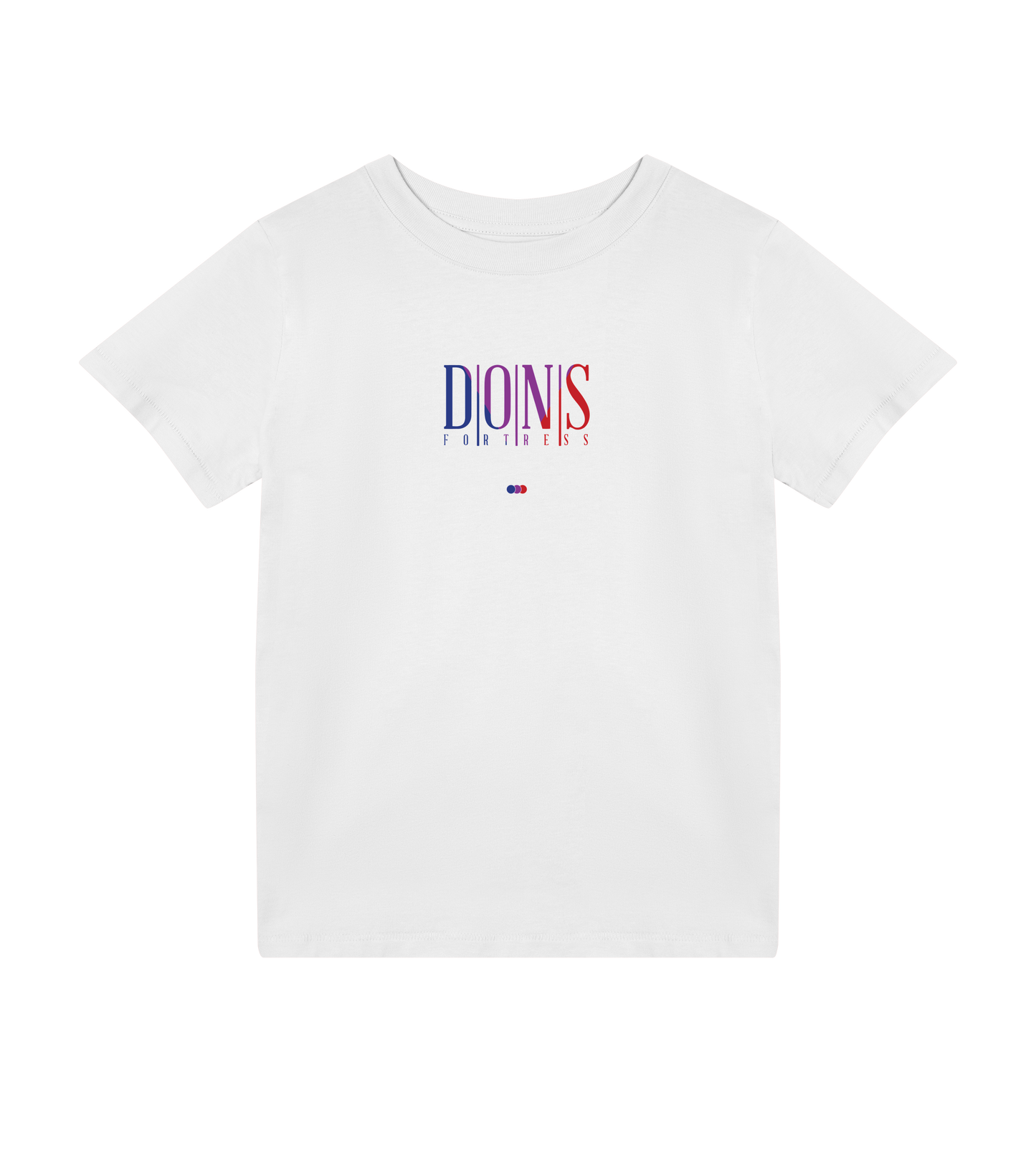 Dons Fortress Jericho Tee 2.0 in White Front Kids