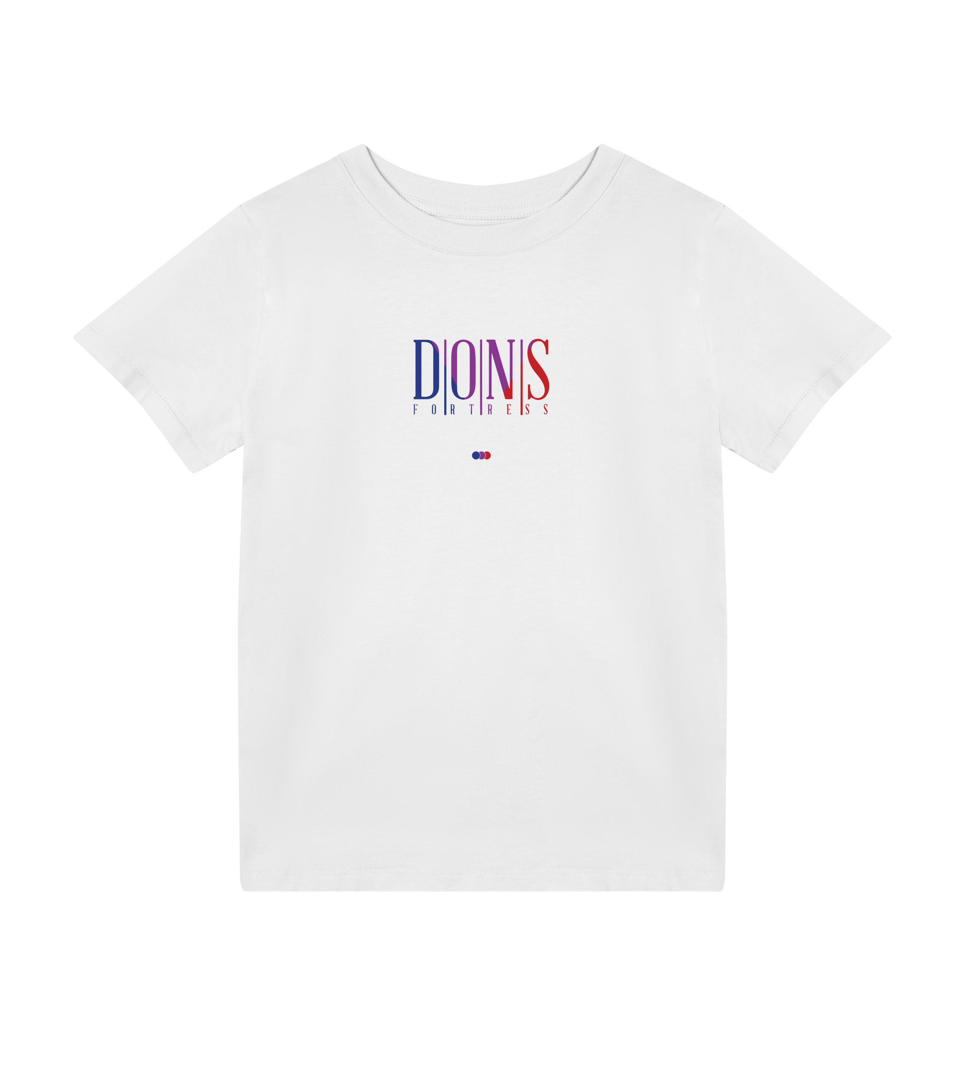 Dons Fortress Jericho Tee 2.0 in White Front Kids