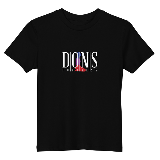 Dons Fortress Kid Hebron Tee in Black Front