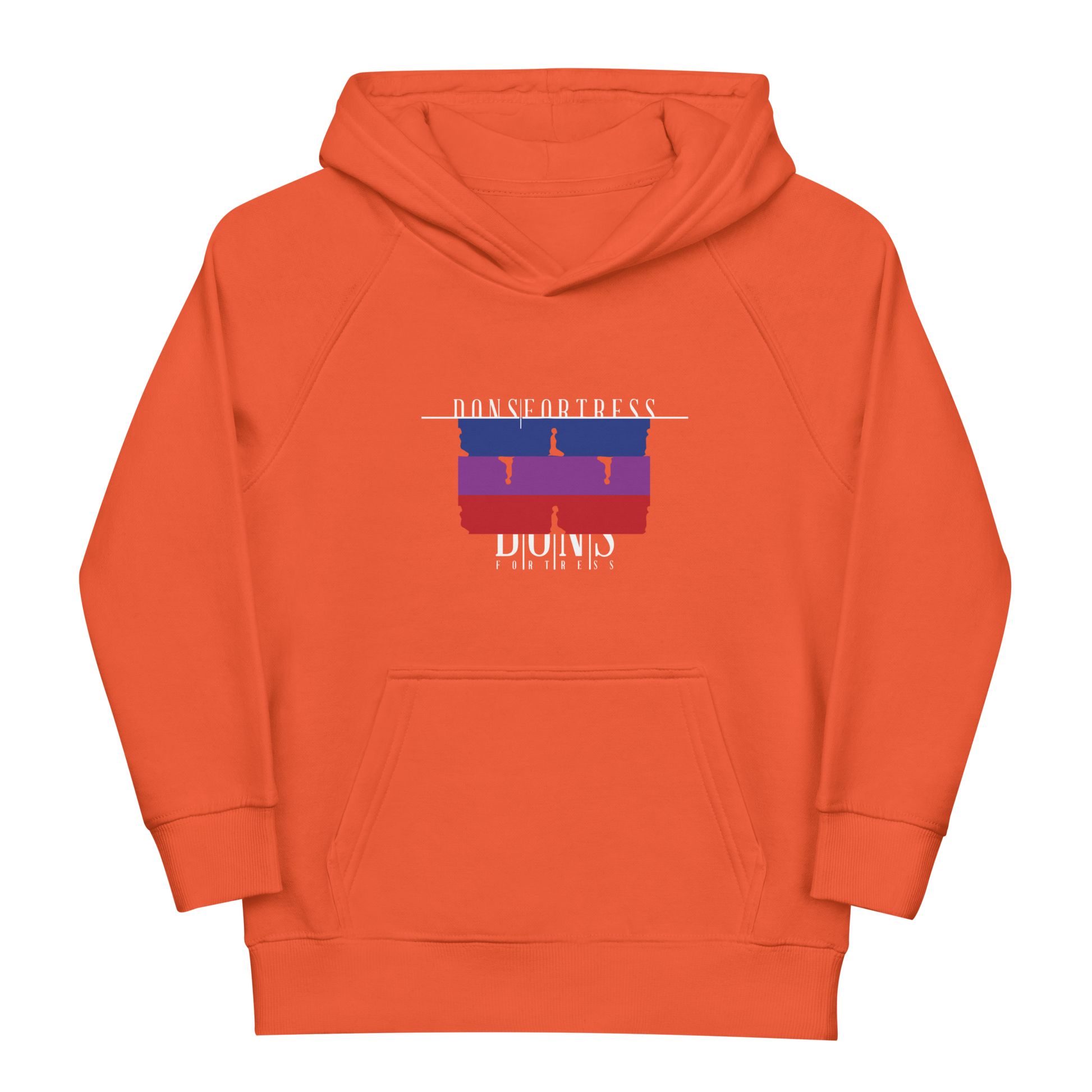 Dons Fortress Kids Goshen Hoodie in Burnt Orange WP Front