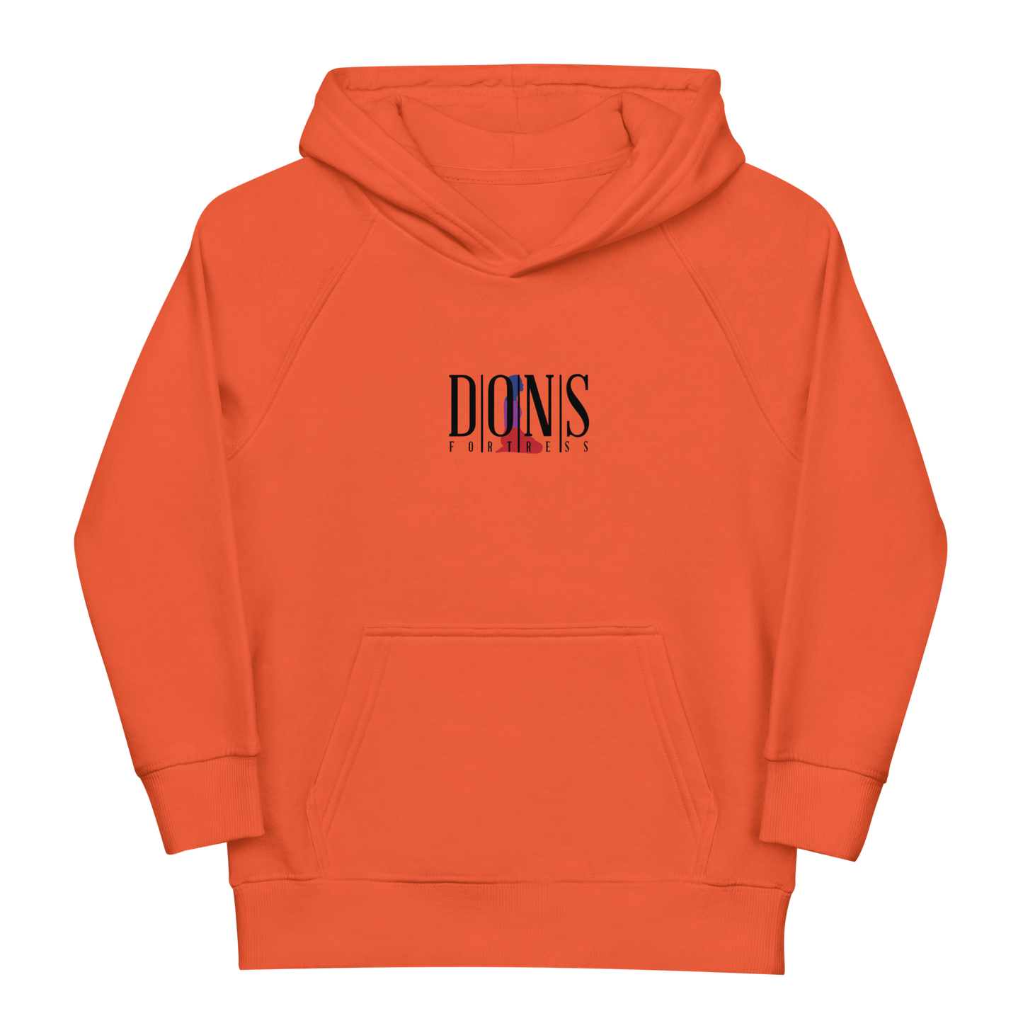 Dons Fortress Kids Hebron Hoodie in Burnt Orange Front HD