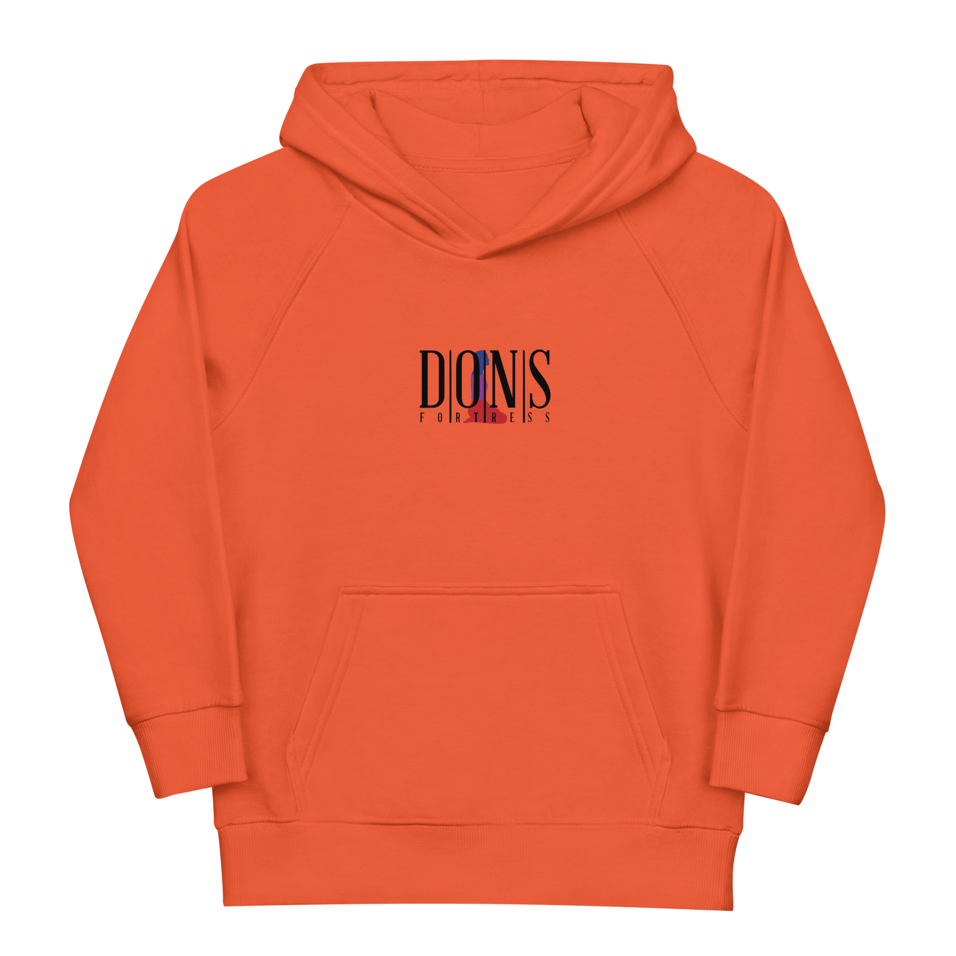 Dons Fortress Kids Hebron Hoodie in Burnt Orange Front HD
