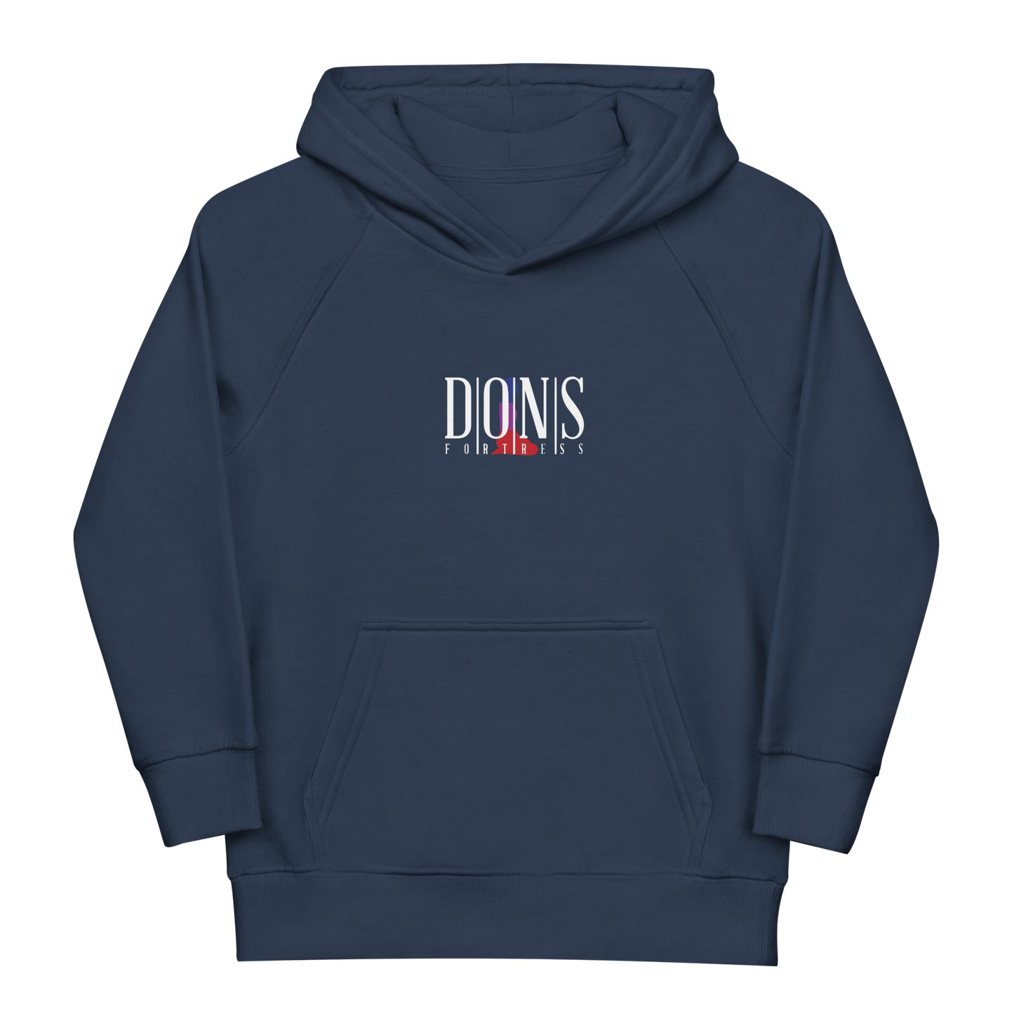 Dons Fortress Kids Hebron Hoodie in Navy Front WP HD