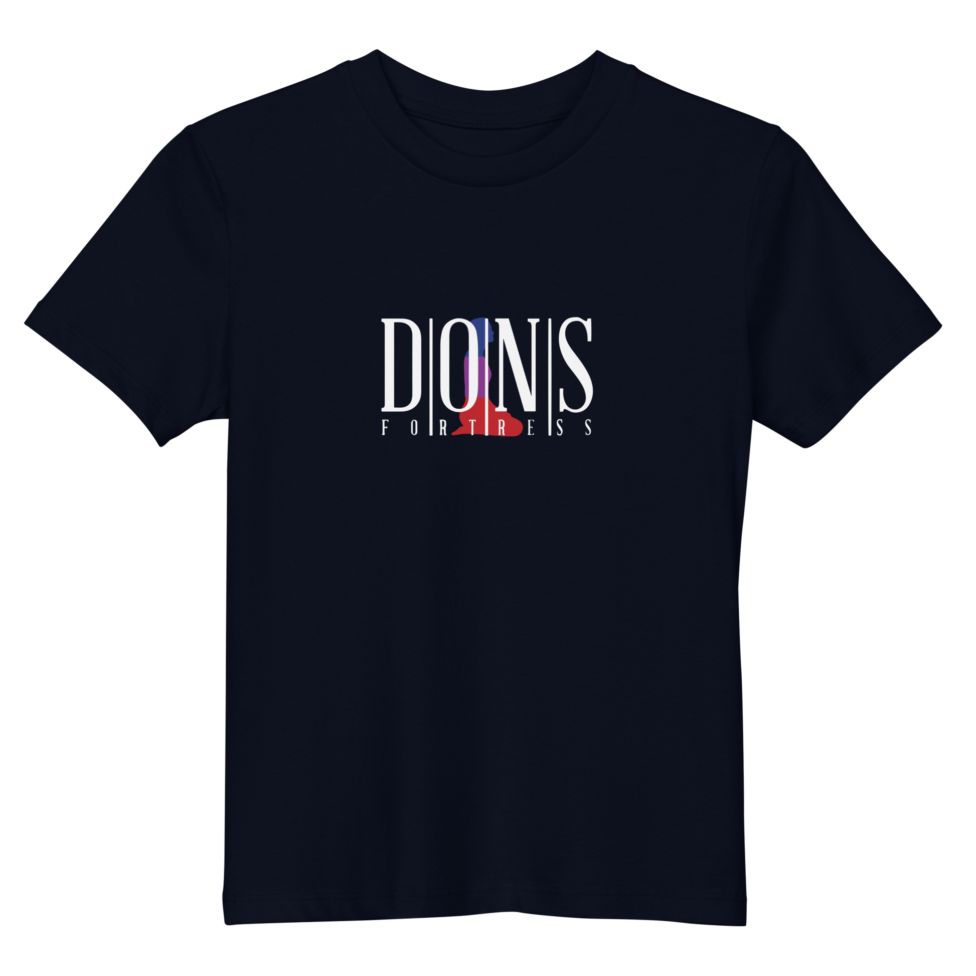 Dons Fortress Kids Hebron Tee in Navy Front
