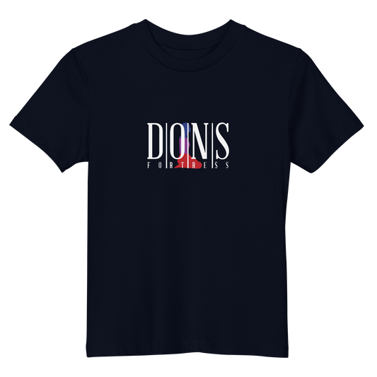 Dons Fortress Kids Hebron Tee in Navy Front