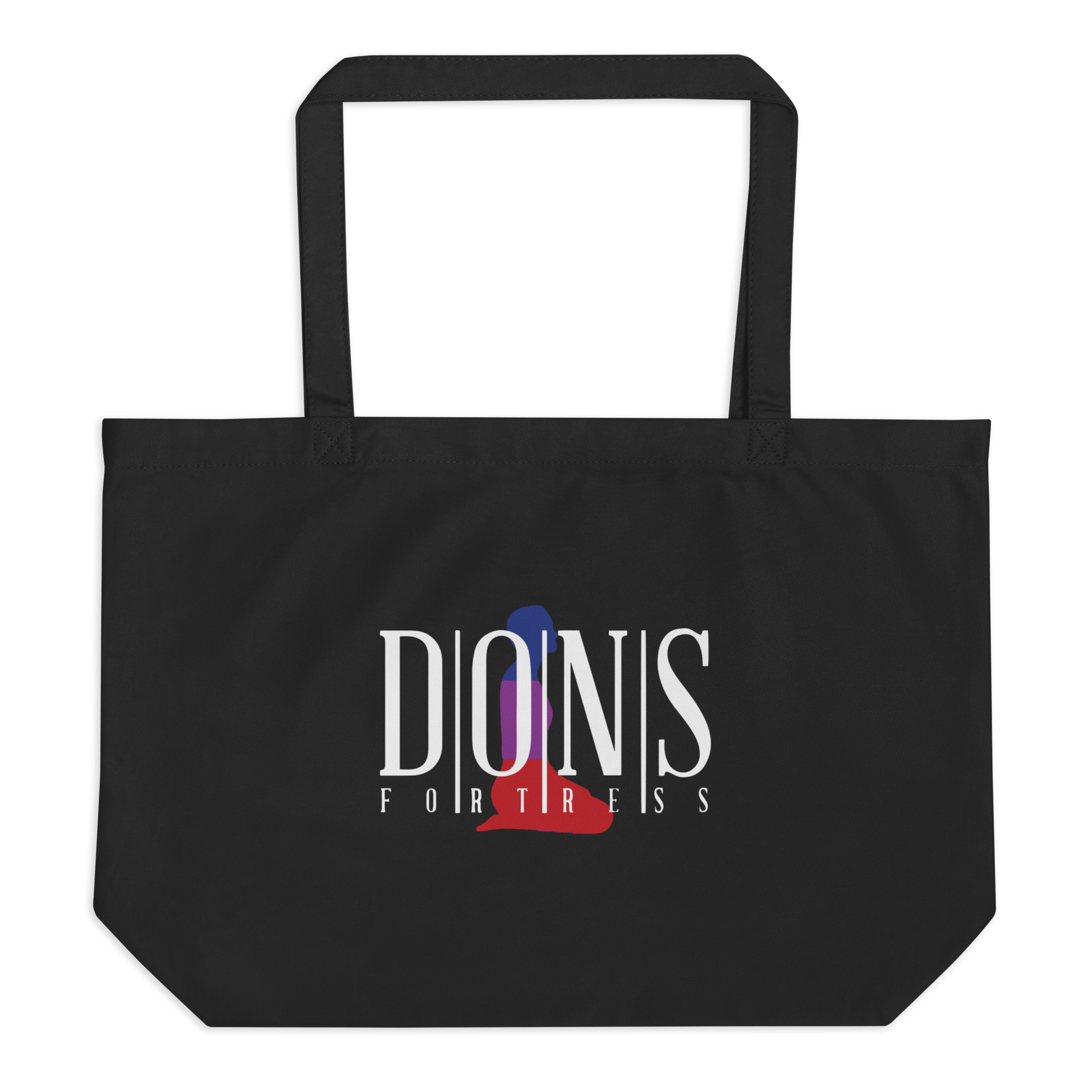 Dons Fortress Large Hebron Tote Bag in Black Front