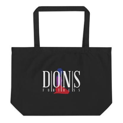 Dons Fortress Large Hebron Tote Bag in Black Front