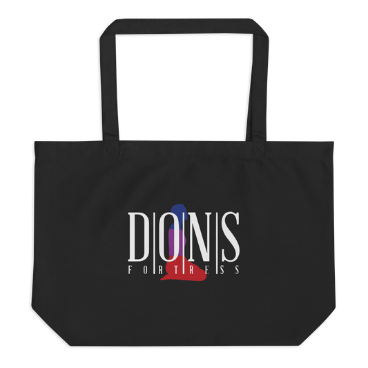 Dons Fortress Large Hebron Tote Bag in Black Front
