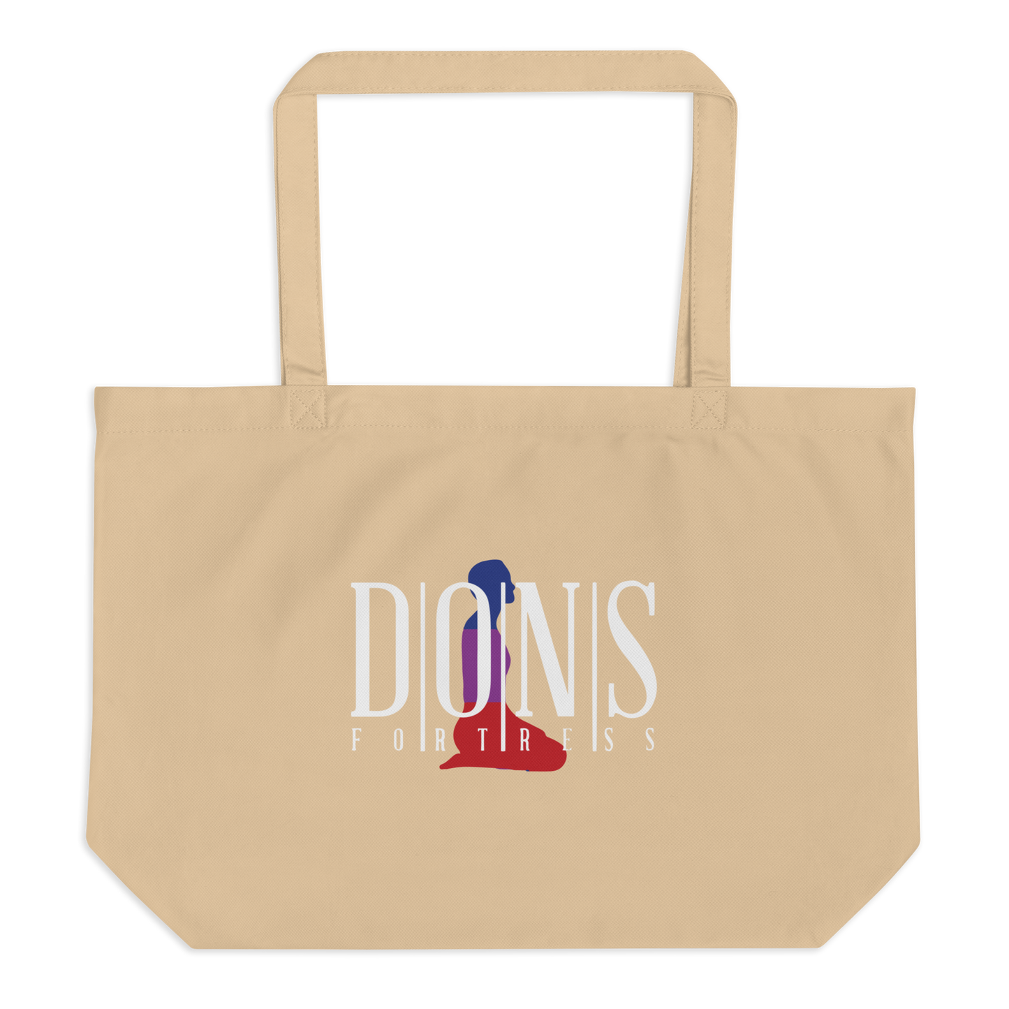 Dons Fortress Large Hebron Tote Bag in Oyster Front
