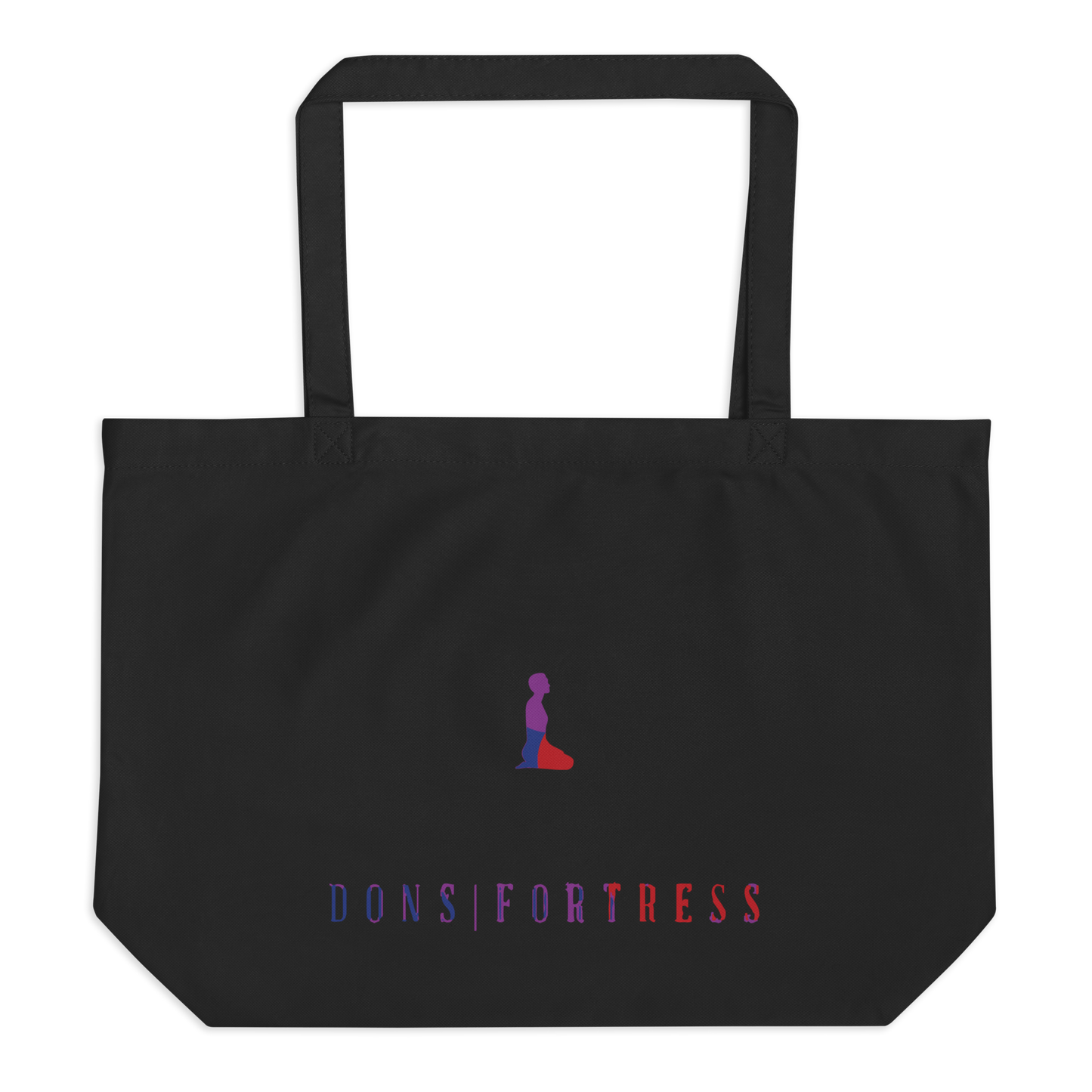 Dons Fortress Large Shiloh Tote Bag in Black Front