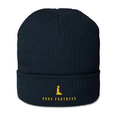 Dons Fortress Mankind Beanie in Navy Gold ON