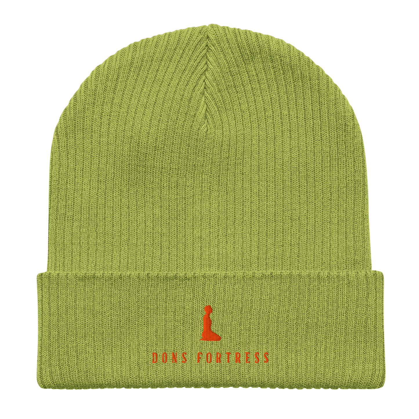 Dons Fortress Mankind Beanie in Olive Green BO Flat