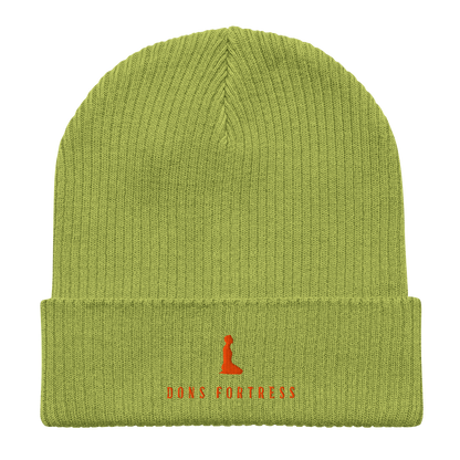 Dons Fortress Mankind Beanie in Olive Green BO Flat