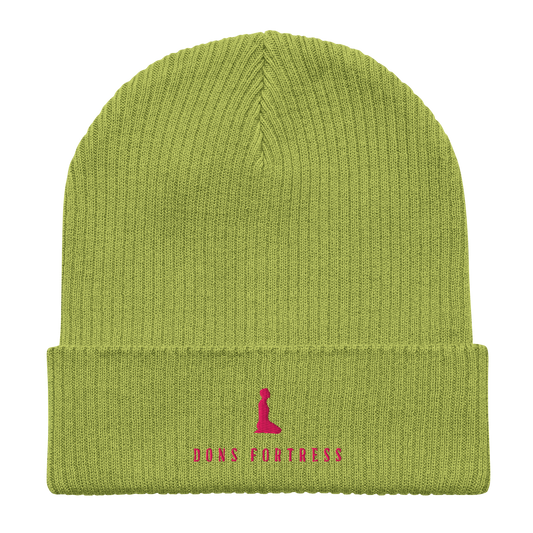Dons Fortress Mankind Beanie in Olive Green Flat