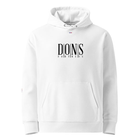 Dons Fortress Mens Nebo Hoodie in White UD PNG Front