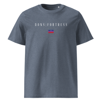 Dons Fortress Nain Tee in Dark Heather Blue Front