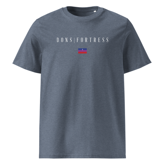 Dons Fortress Nain Tee in Dark Heather Blue Front