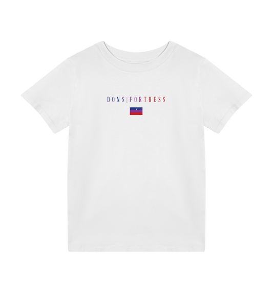 Dons Fortress Nain Tee in White Front Kids