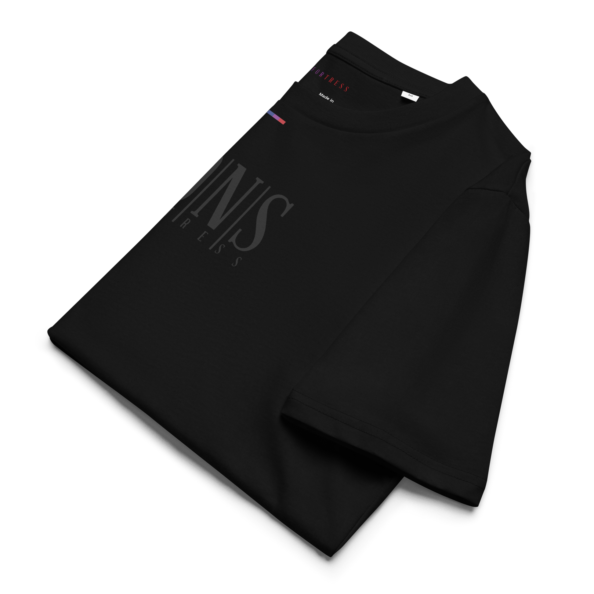Dons Fortress Nebo Tee in Black Folded