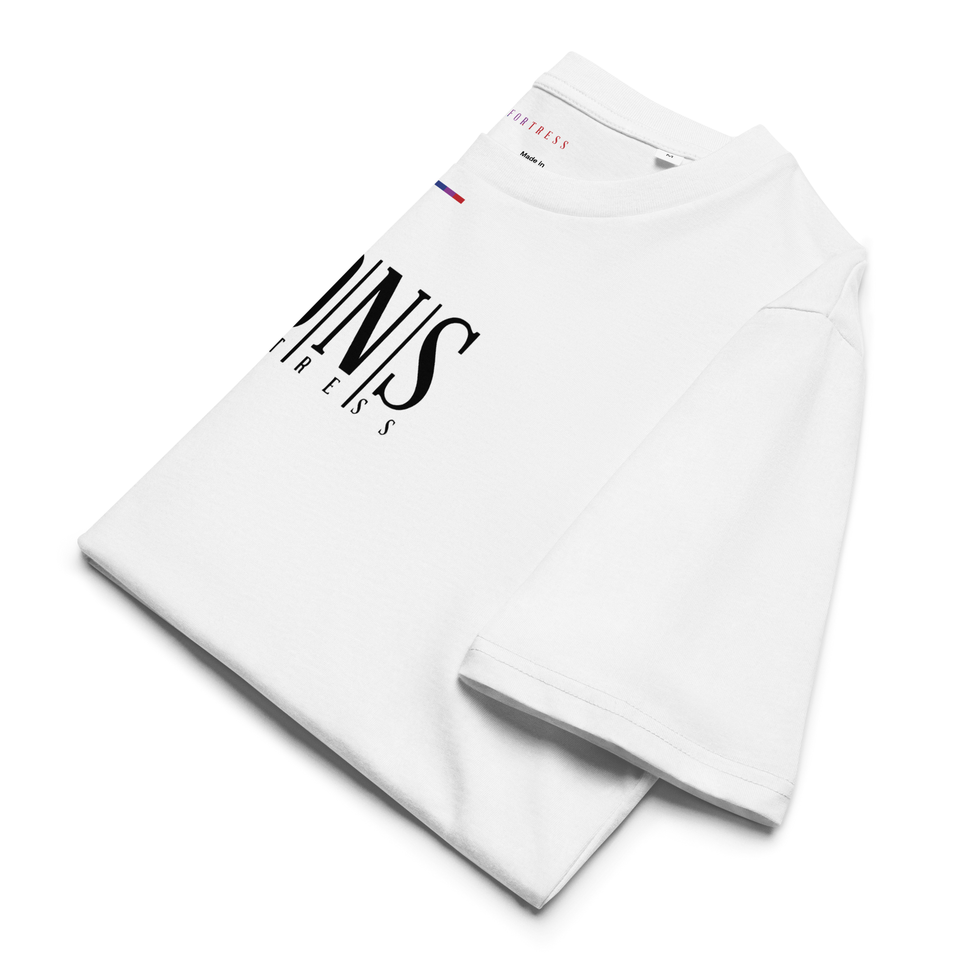 Dons Fortress Nebo Tee in White Folded