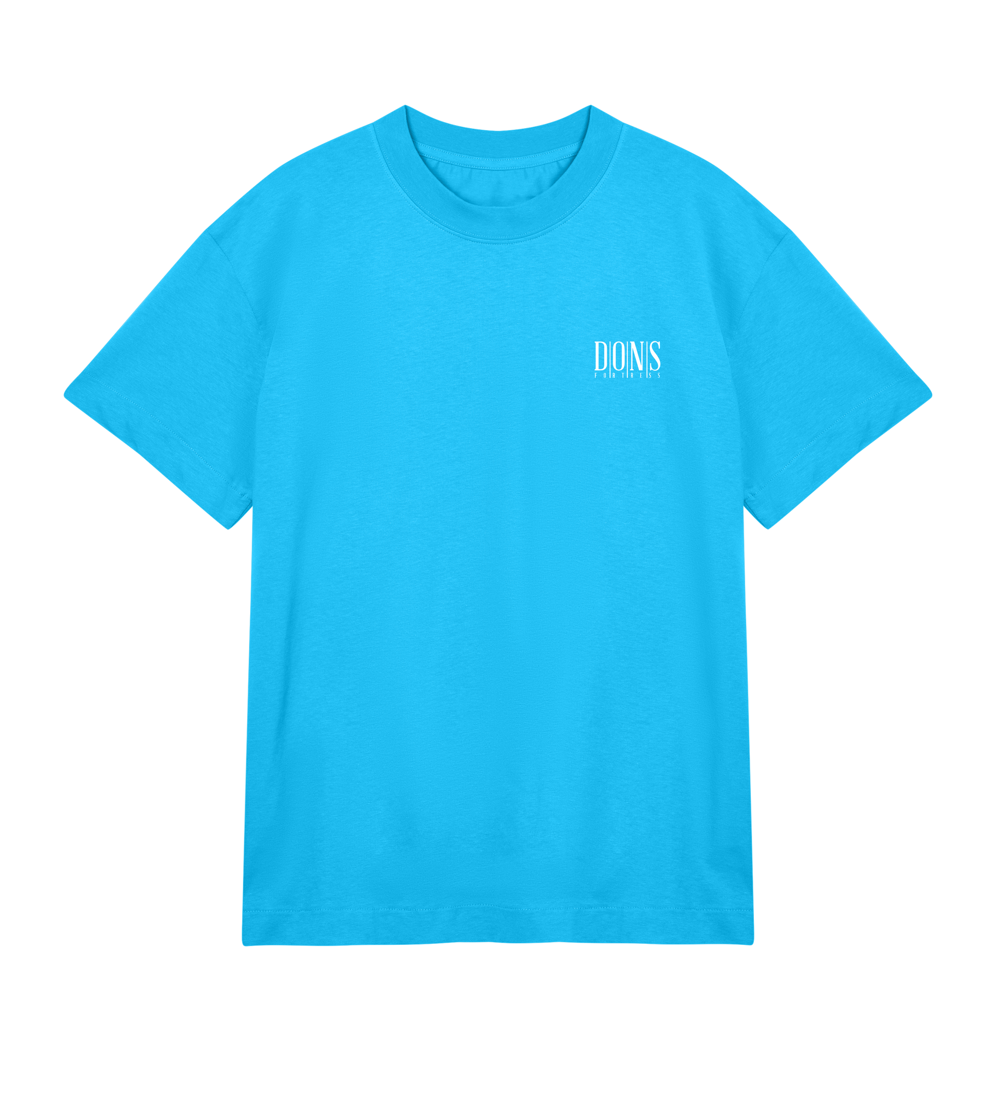 Dons Fortress OS Principal-Hybrid Tee in Turquoise Front