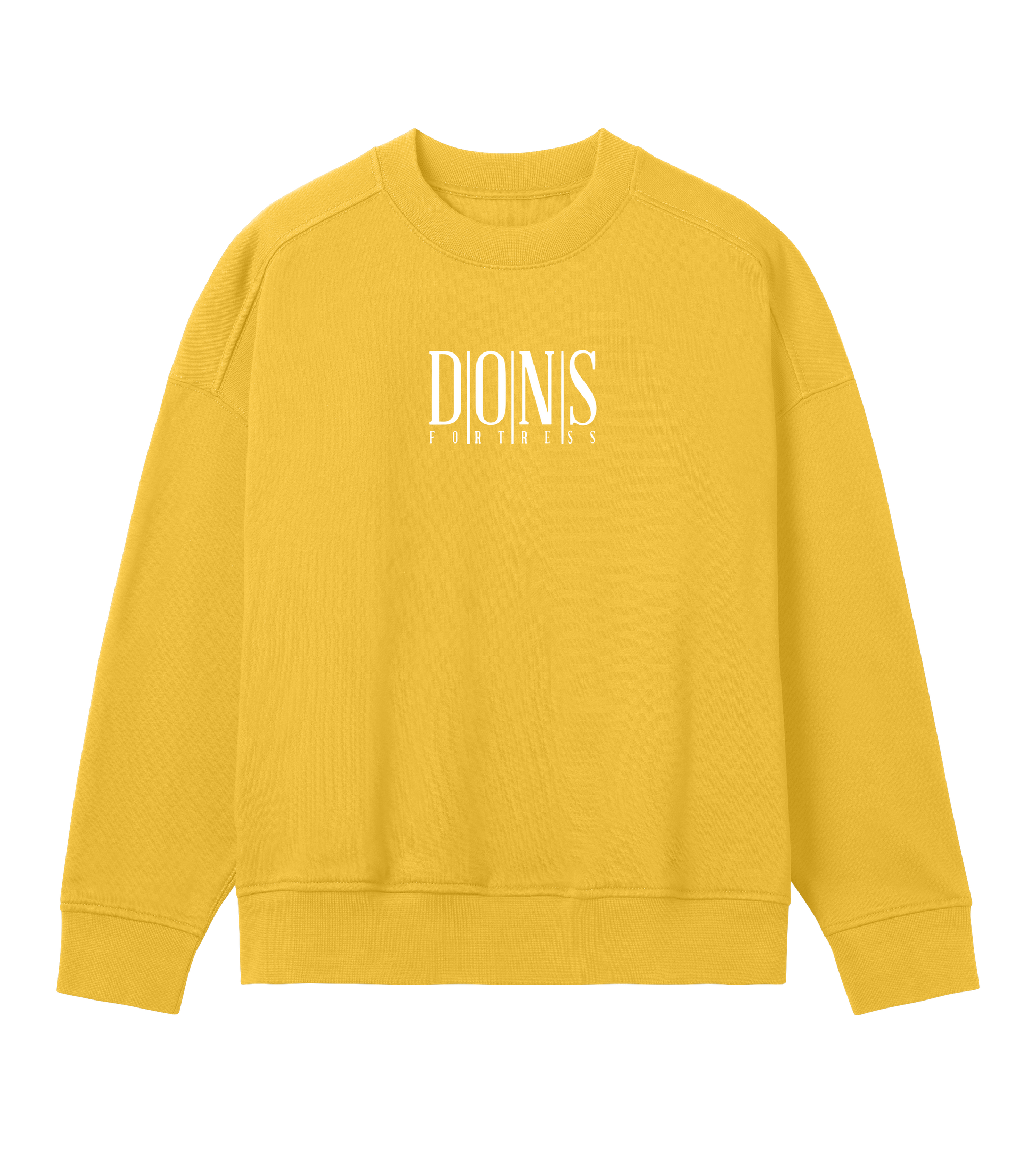 Dons Fortress OS Principal Pullover in Primrose Yellow Front Womens