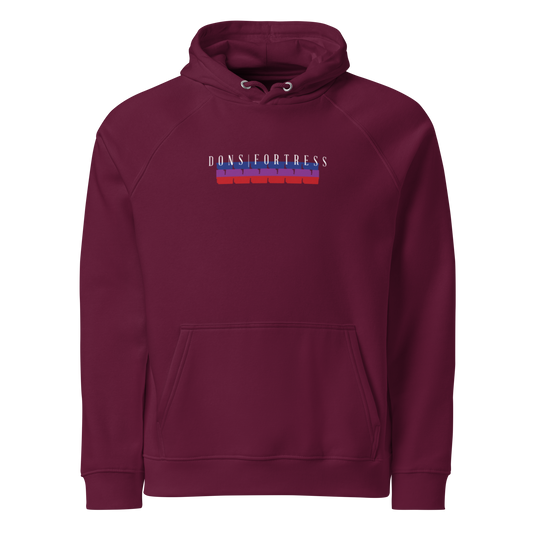 Dons Fortress Ophire Hoodie in Burgundy WP Front