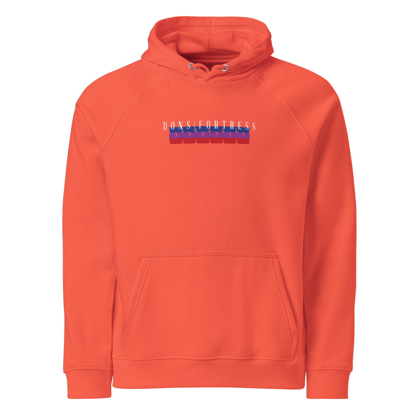 Dons Fortress Ophire Hoodie in Burnt Orange WP Front