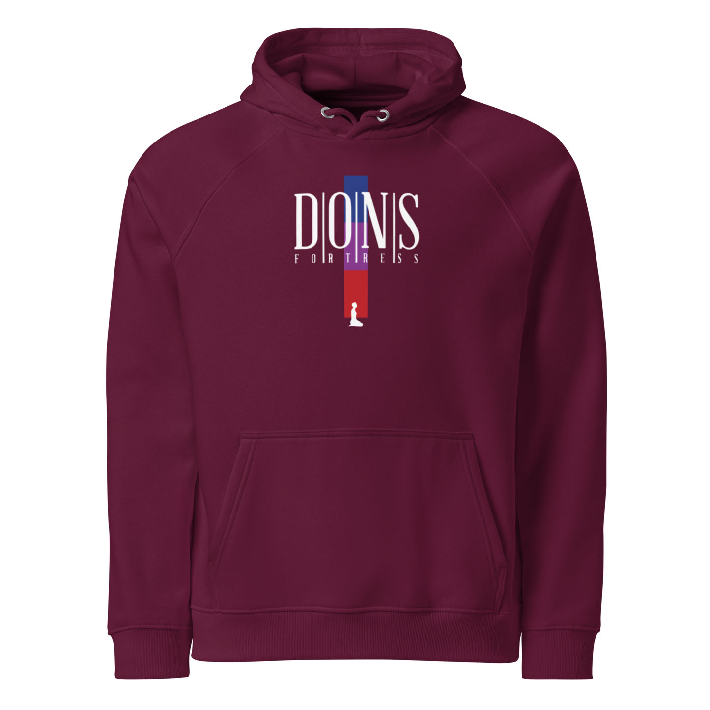 Dons Fortress Perera Hoodie in Burgundy Front