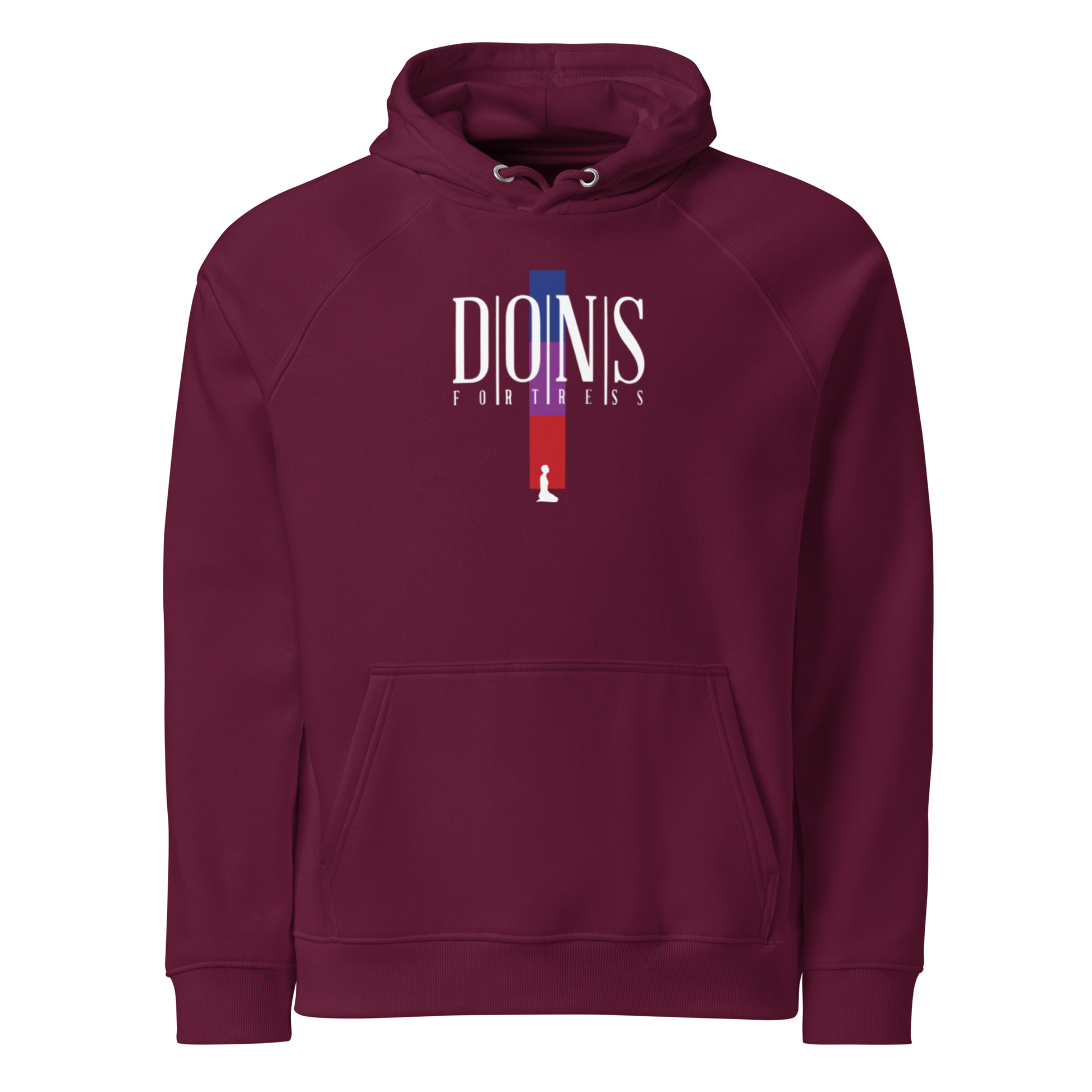 Dons Fortress Perera Hoodie in Burgundy Front