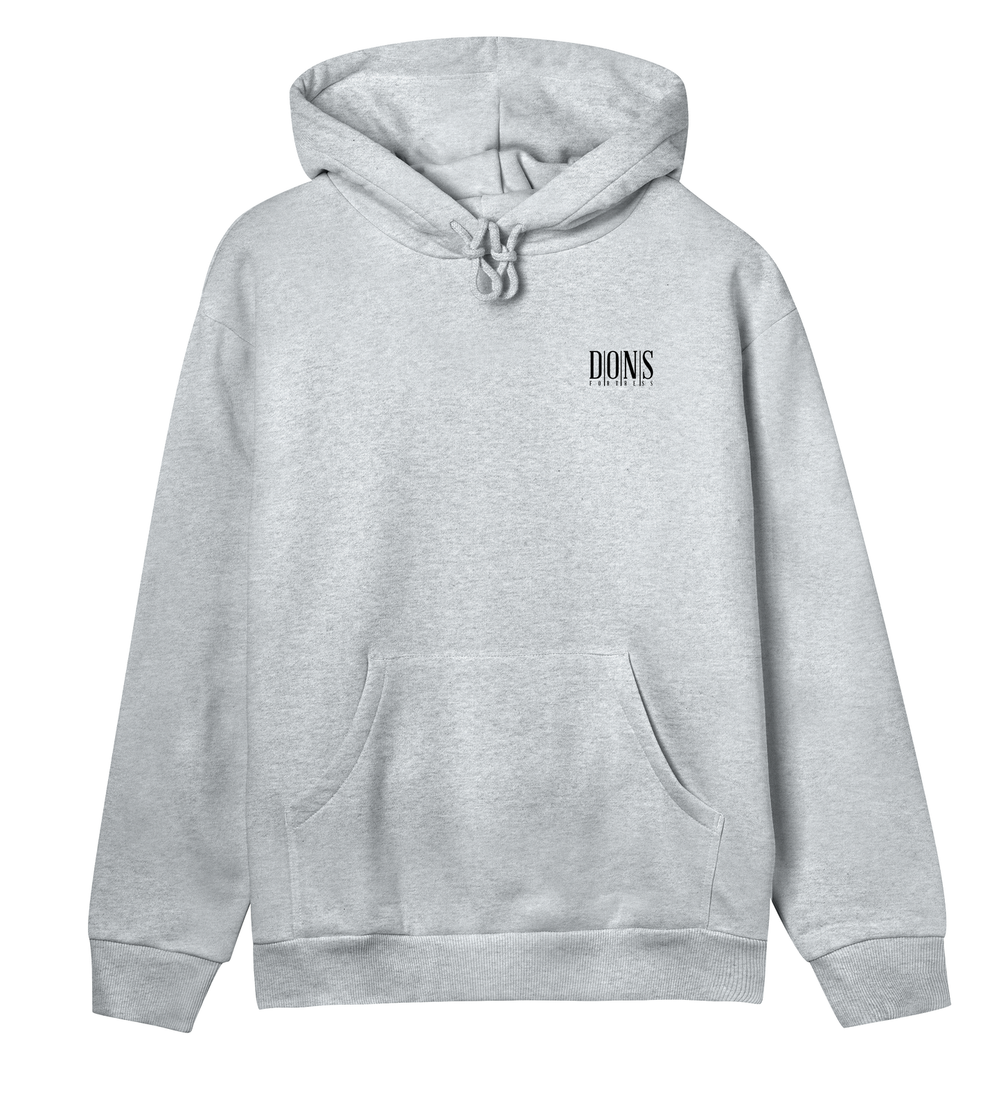 Dons Fortress Principal-Hybrid BP Hoodie in Grey Melange Front Womens