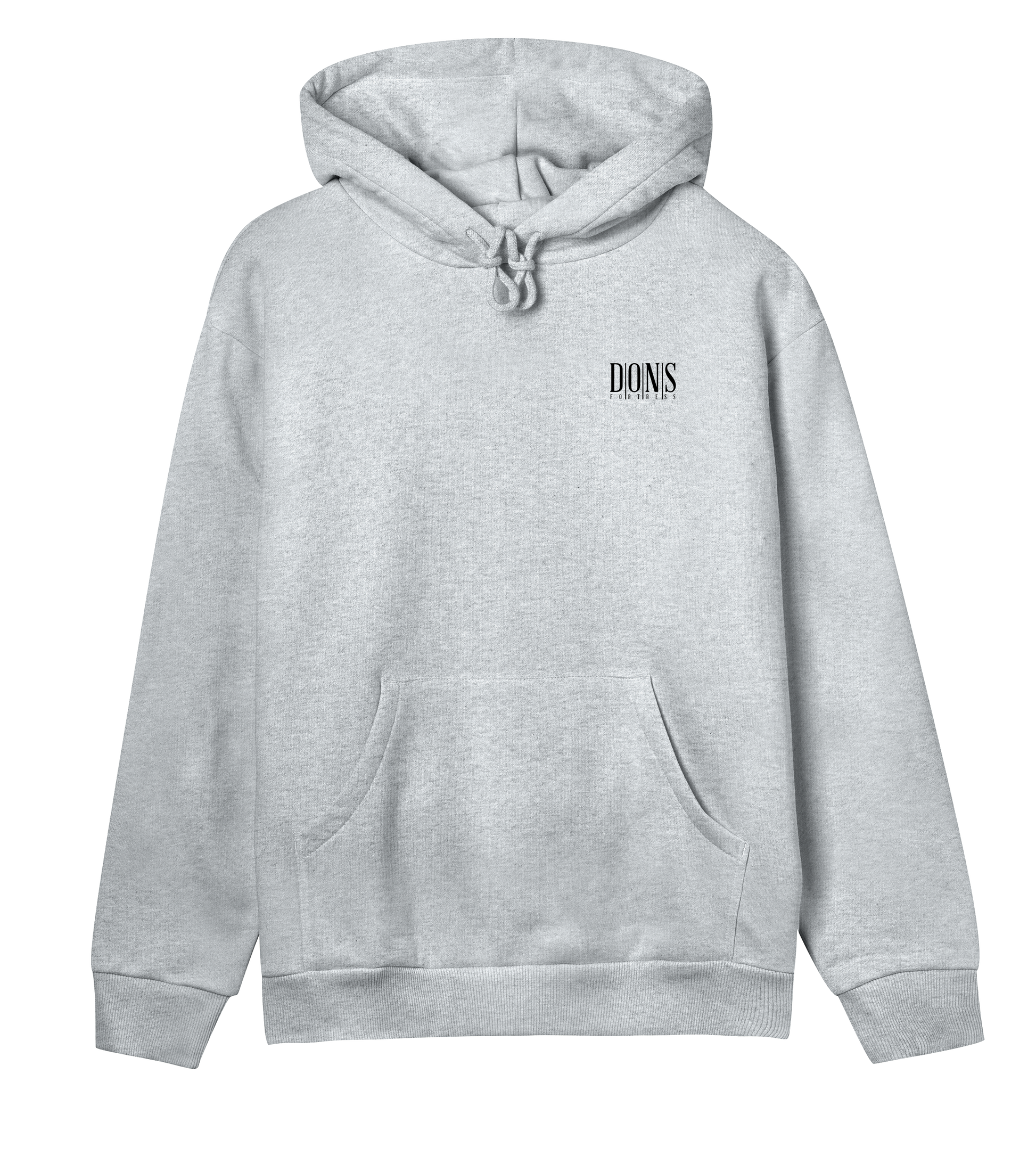 Dons Fortress Principal-Hybrid BP Hoodie in Grey Melange Front Womens
