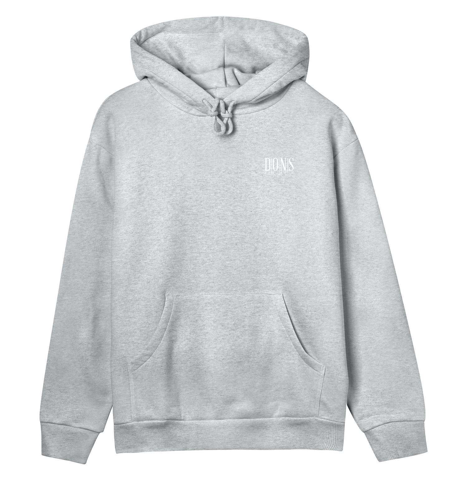 Dons Fortress Principal-Hybrid Hoodie in Grey Melange Front Womens