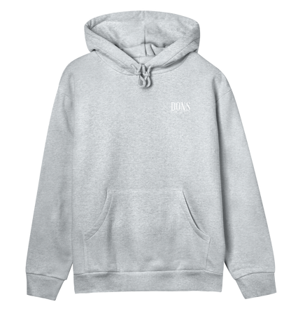 Dons Fortress Principal-Hybrid Hoodie in Grey Melange Front Womens