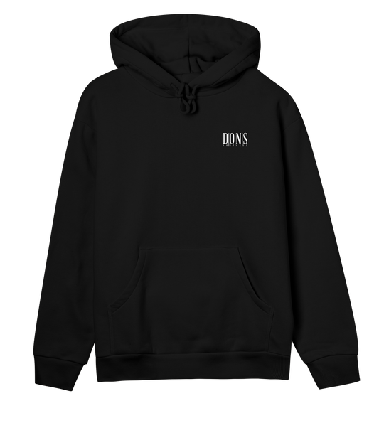 Dons Fortress Principal-Hybrid Hoodie in Off Black Front Womens